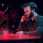 Геометрические построения для анализа будущего биткоина, включая логарифмические и треугольные модели.