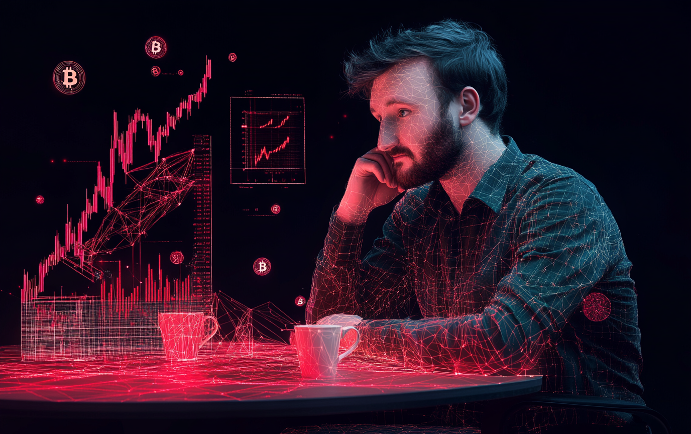 Геометрические построения для анализа будущего биткоина, включая логарифмические и треугольные модели.